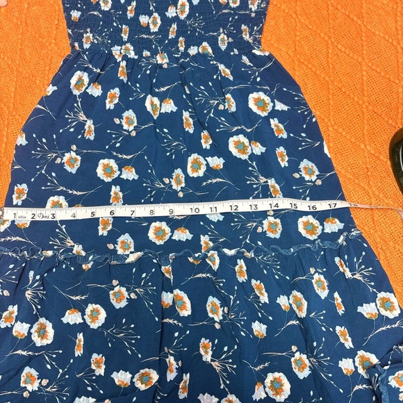 Charlotte Russe Blue Halter Sundress Midi - Picture 8 of 8